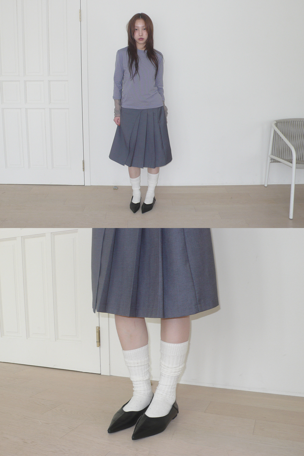 MOMENT PLEATS SKIRT
