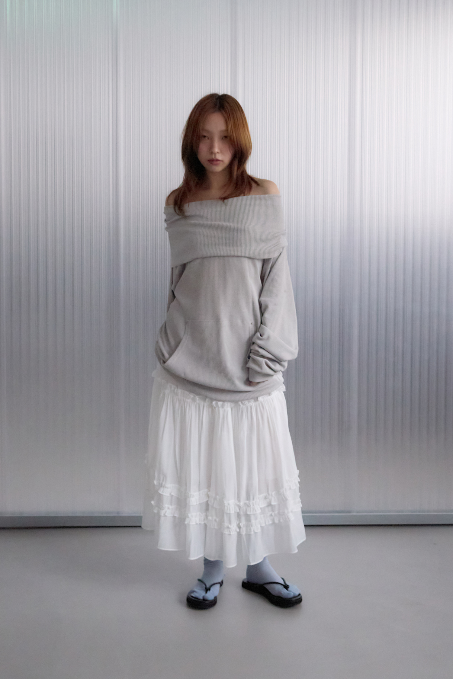 FLOWY RUFFLE SKIRT