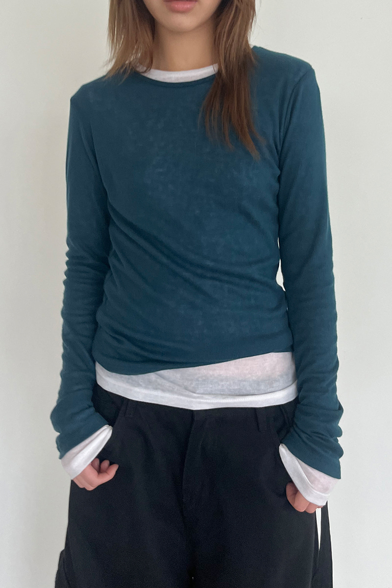 SOFT WOOL SLIM TEE