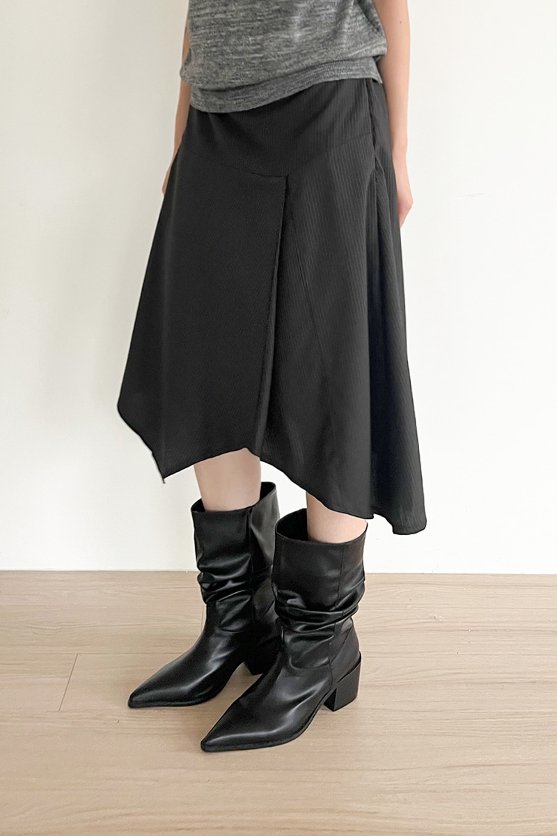STRIPE FOLDED SKIRT