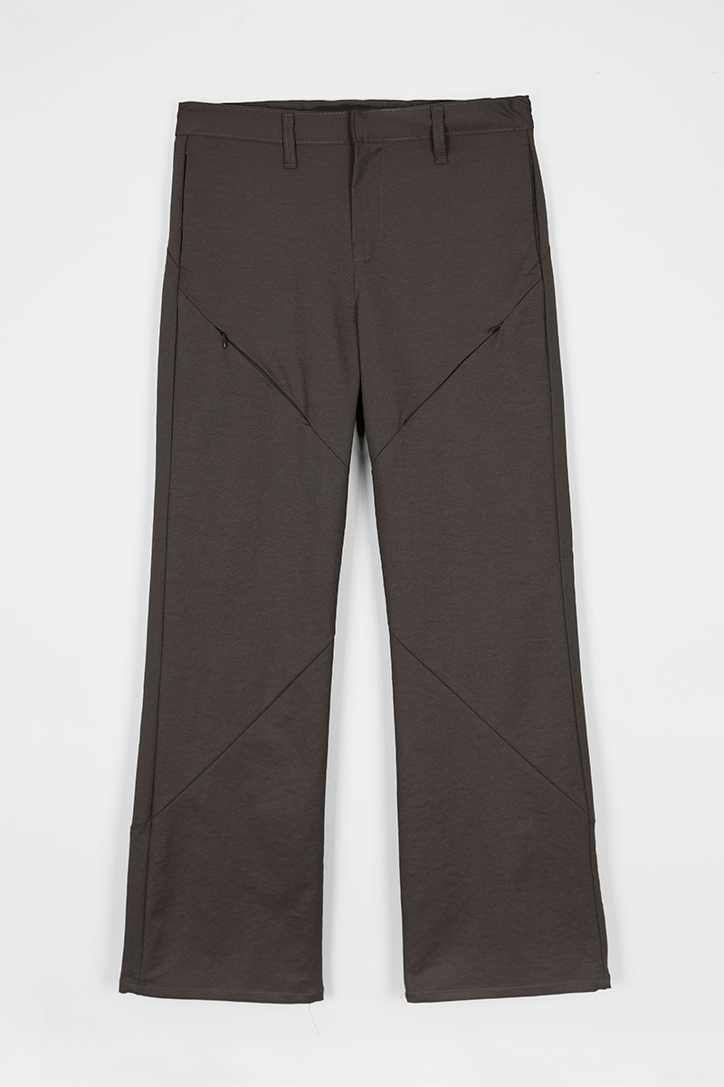 ZIPPER BOOTCUT PANTS