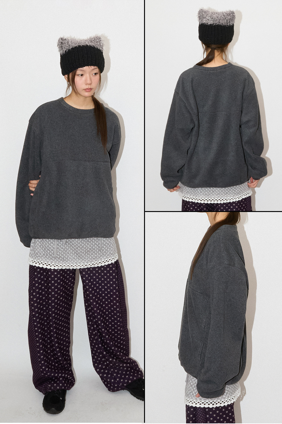 TEDDY FLEECE SWEATSHIRT