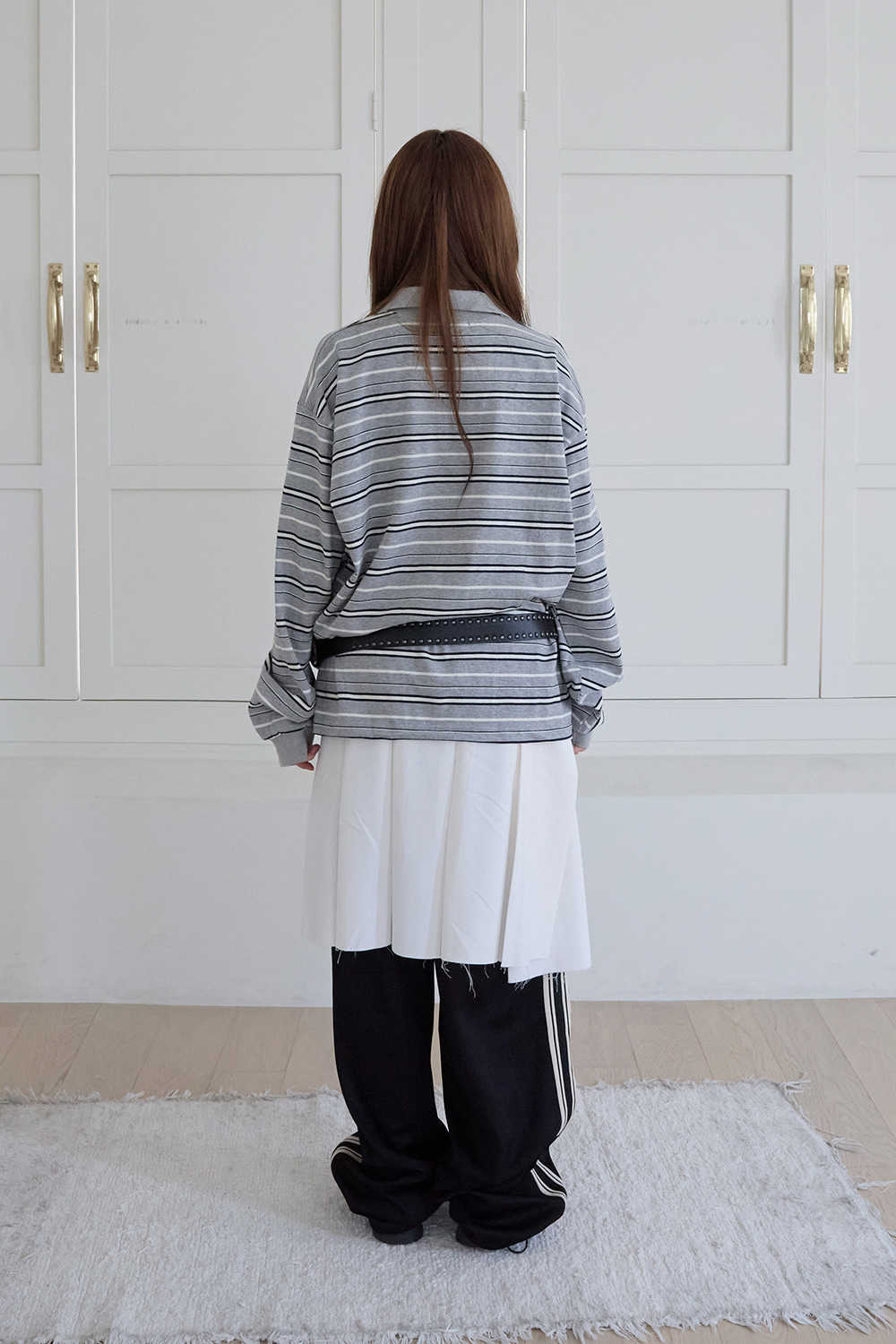 BUTTON PLEATED SKIRT 상세 이미지 5