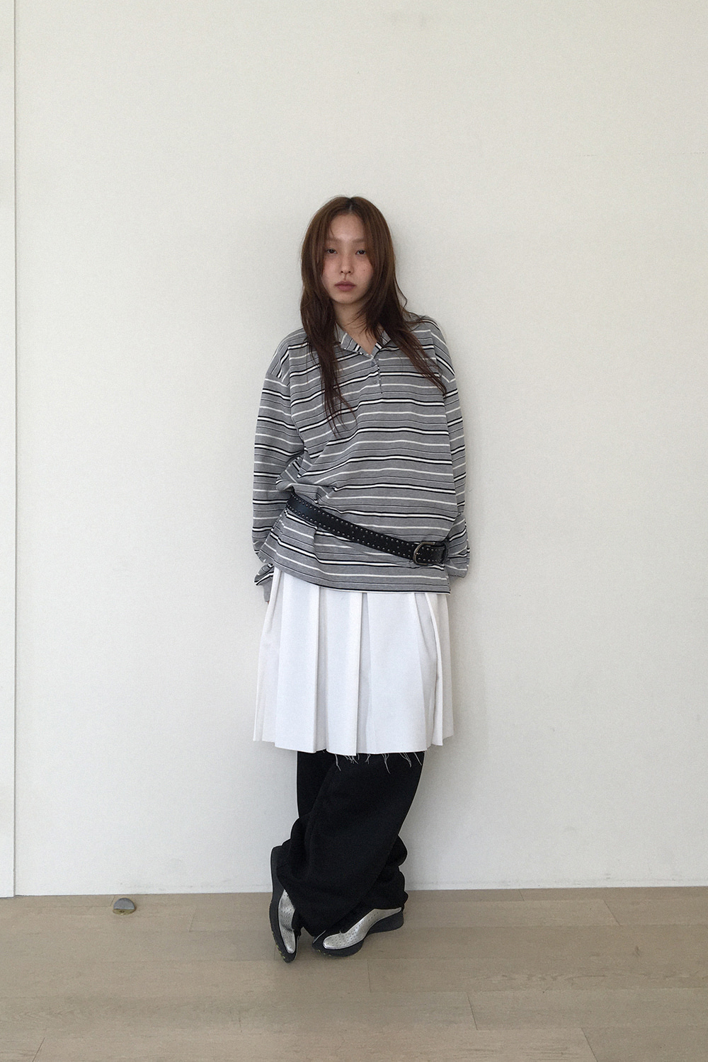 BUTTON PLEATED SKIRT 상세 이미지 16