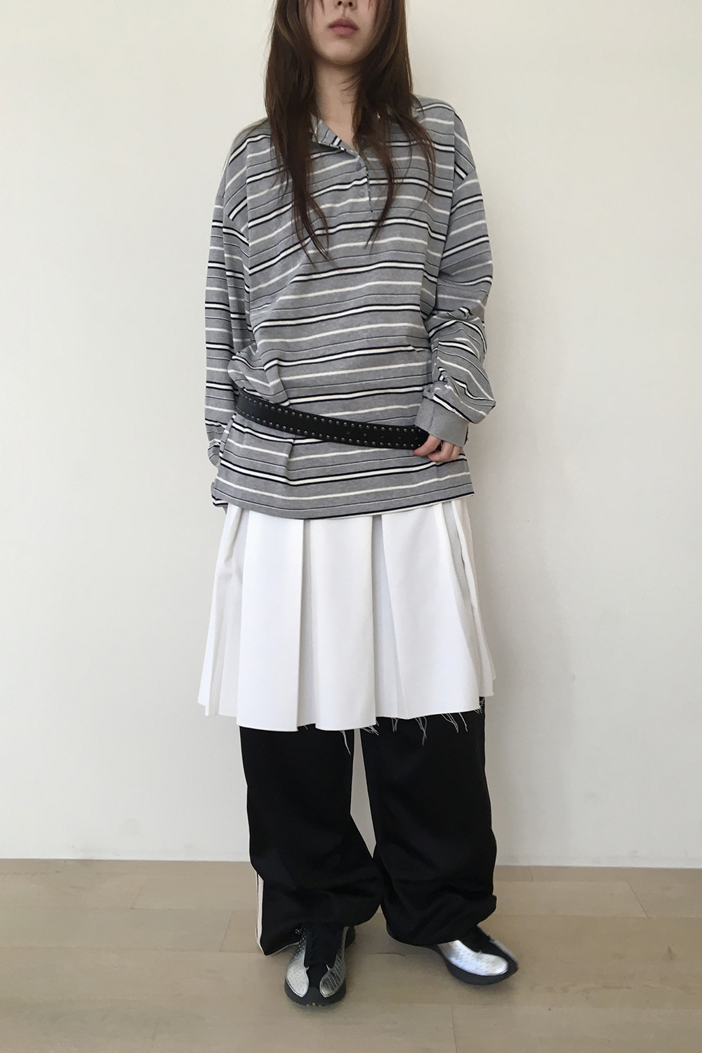 BUTTON PLEATED SKIRT 상세 이미지 10