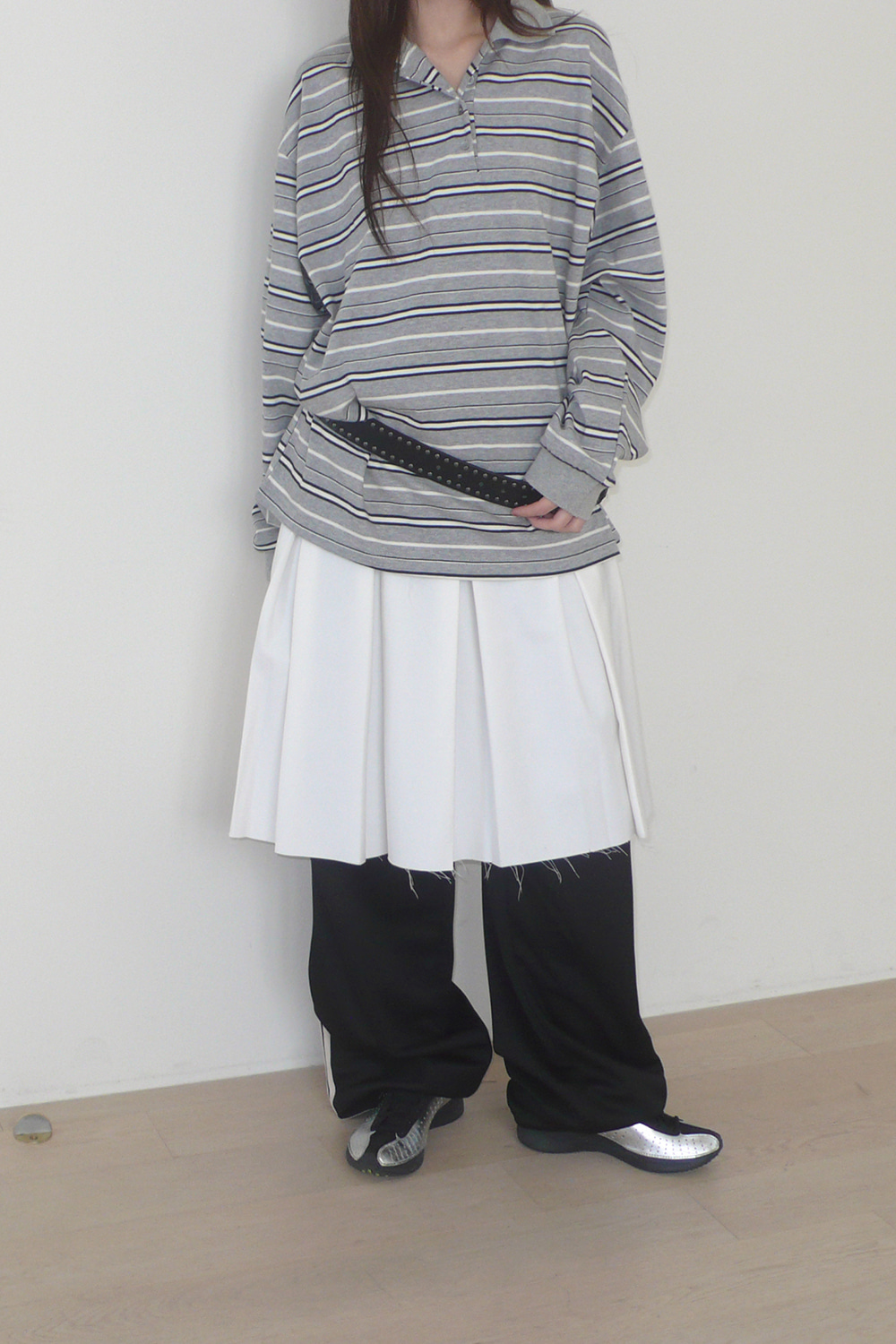 BUTTON PLEATED SKIRT 상세 이미지 18