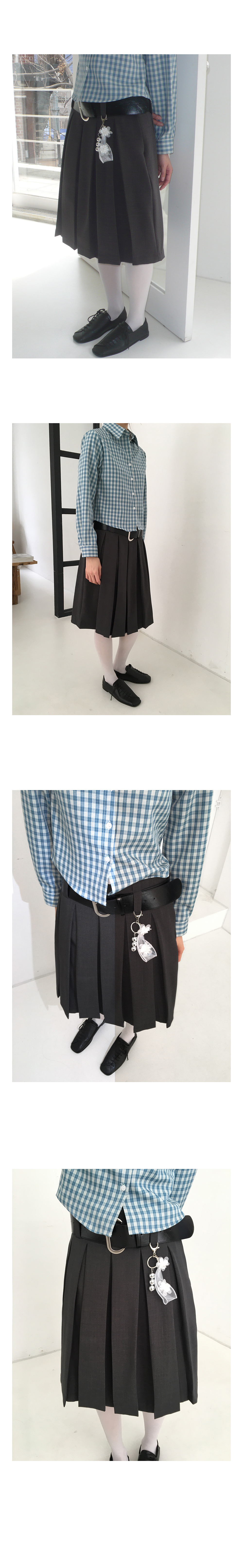 MIDI PLEATED SKIRT 상세 이미지 1