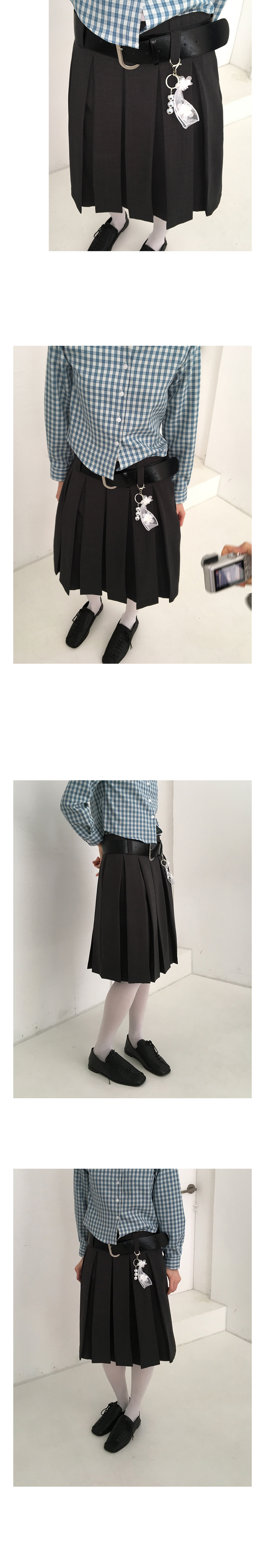 MIDI PLEATED SKIRT 상세 이미지 2
