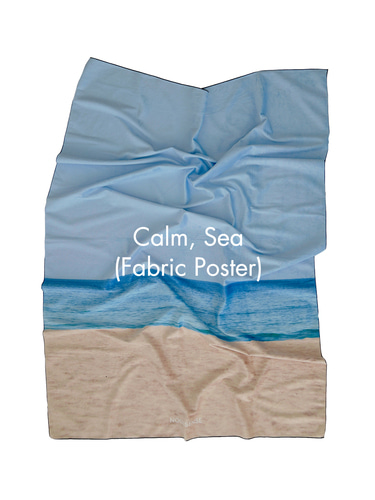 Calm, Sea - Fabric Poster