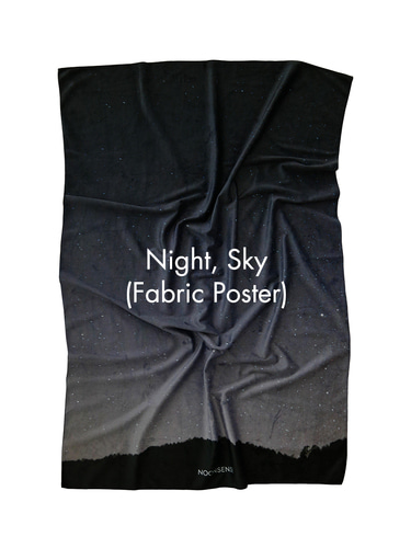 Night, Sky - Fabric Poster