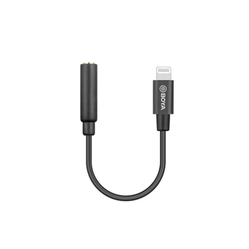 보야 BY-K3 3.5mm TRRS (Female) to Lightning (Male) Audio Adapter