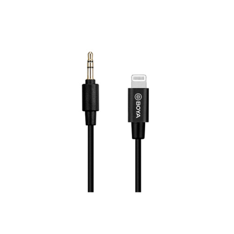 보야 BY-K1 3.5mm TRS (Male) to Lightning (Male) Audio Adapter