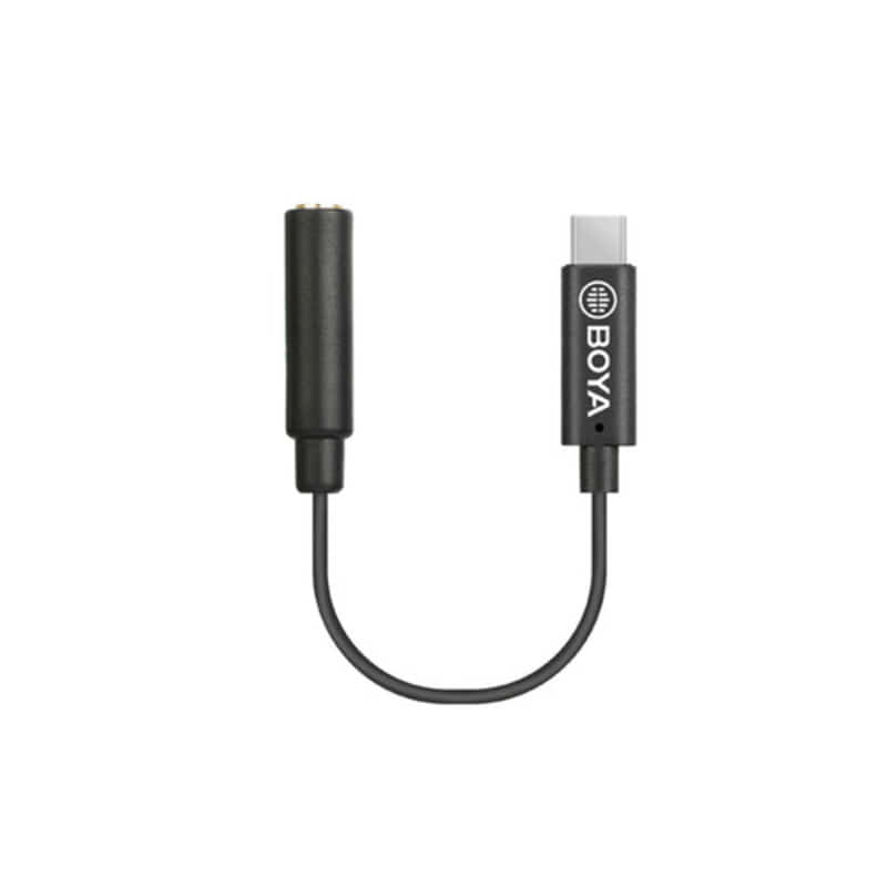 보야 BY-K4 3.5mm TRS (Female) to USB Type-C (Male) Audio Adapter