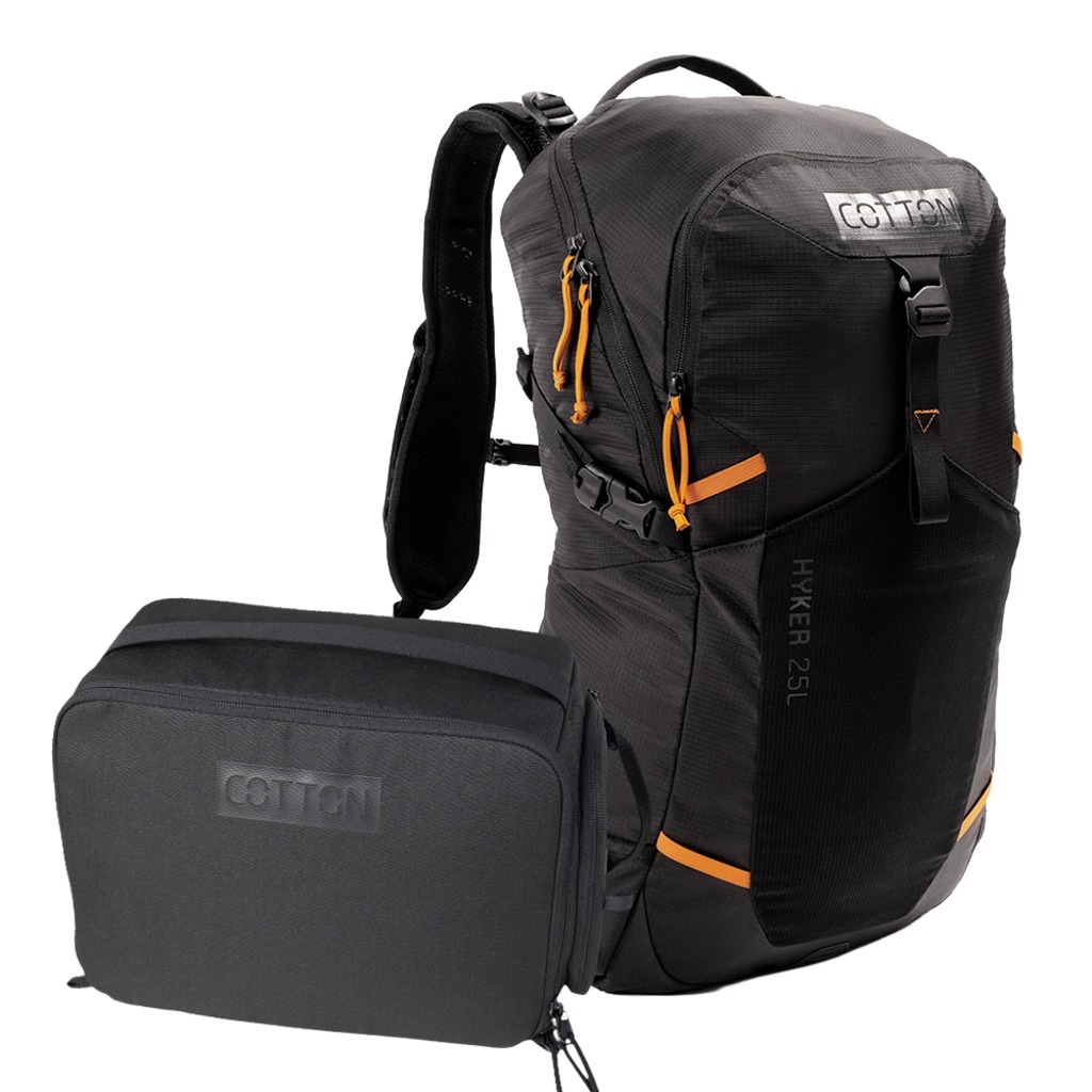 코튼 HYKER 25L Daypack - Photog Black + Camera Cube Medium