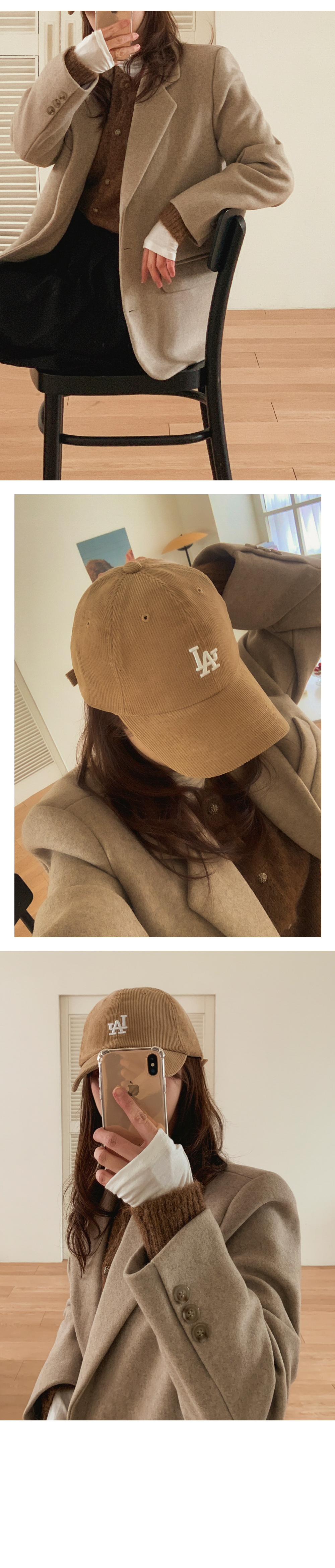 [자켓st/오버핏/하객룩추천✨]반츠 투버튼 모직 하프 코트 - 2color(반코트/키작녀코트/오버핏코트/루즈핏코트/빅사이즈코트/트렌치코트/버터코트/자켓코트/베이지코트/데일리룩/데이트룩) 상세 이미지 9
