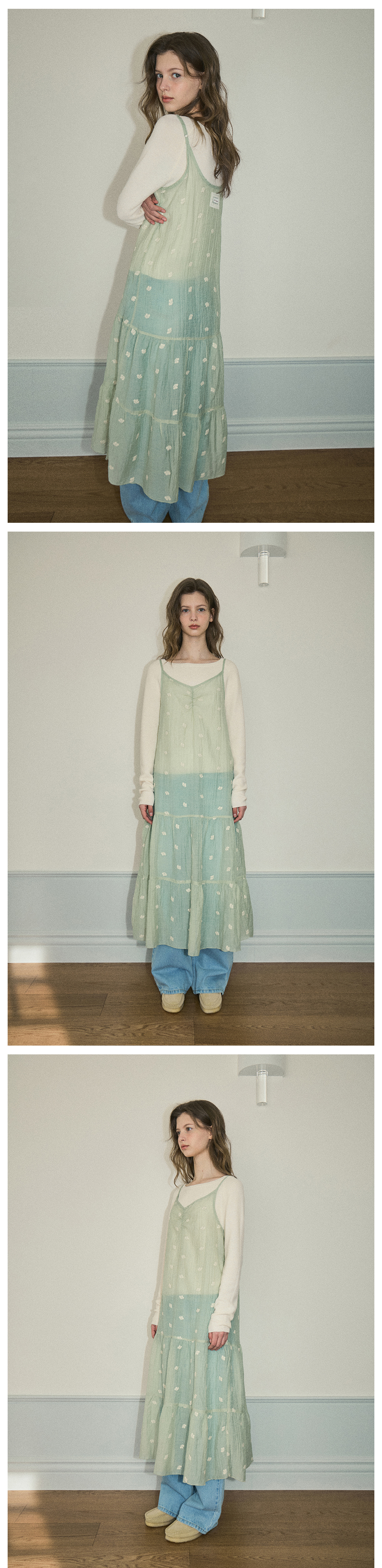 긴팔 티셔츠 모델 착용 이미지-S1L4