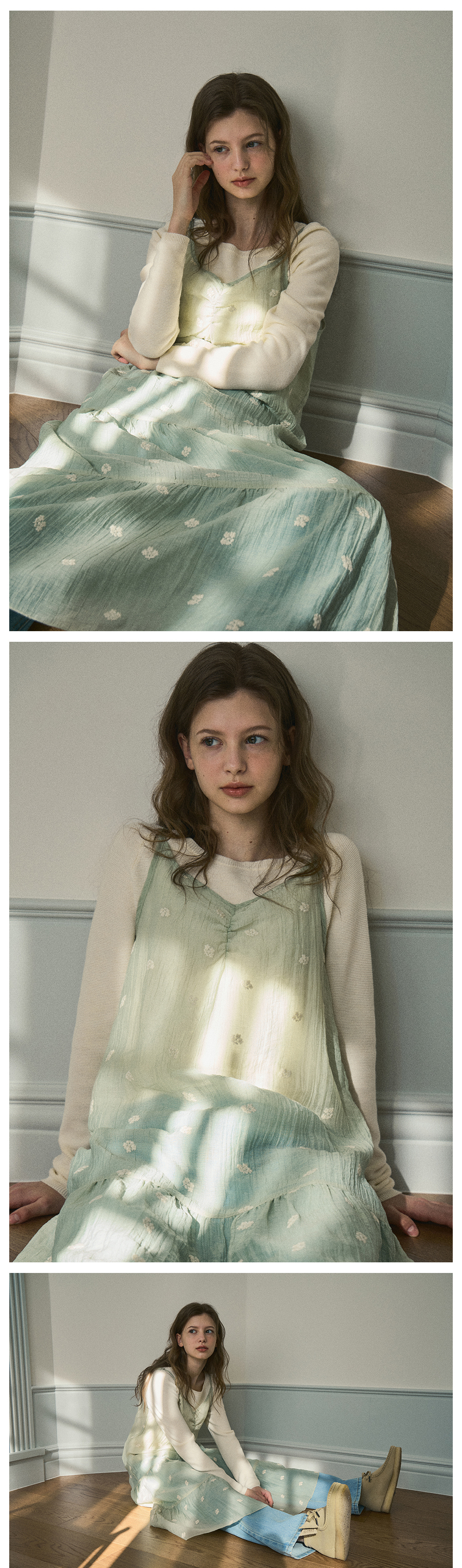 긴팔 티셔츠 모델 착용 이미지-S1L7