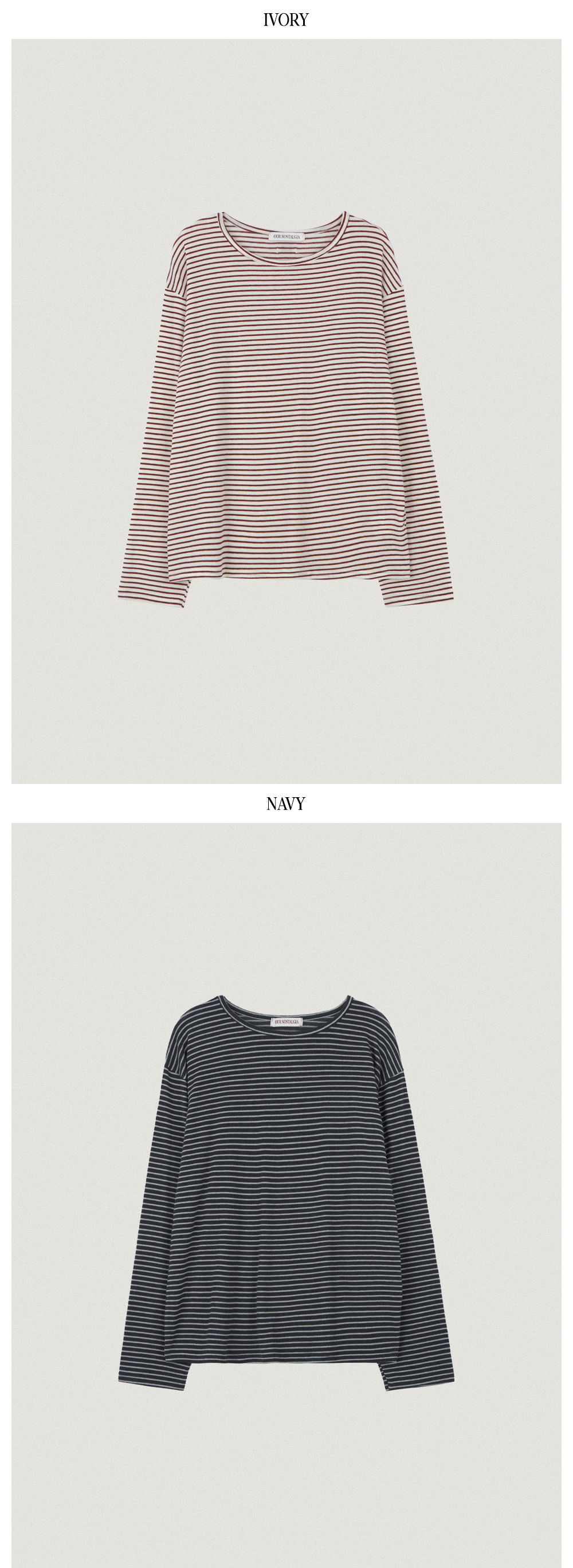 긴팔 티셔츠 모델 착용 이미지-S1L7