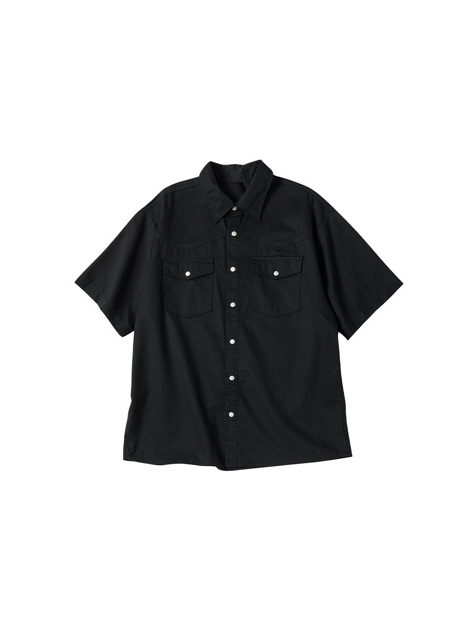 VINTAGE WASHING SHIRT [BLACK] - COMONINOZ