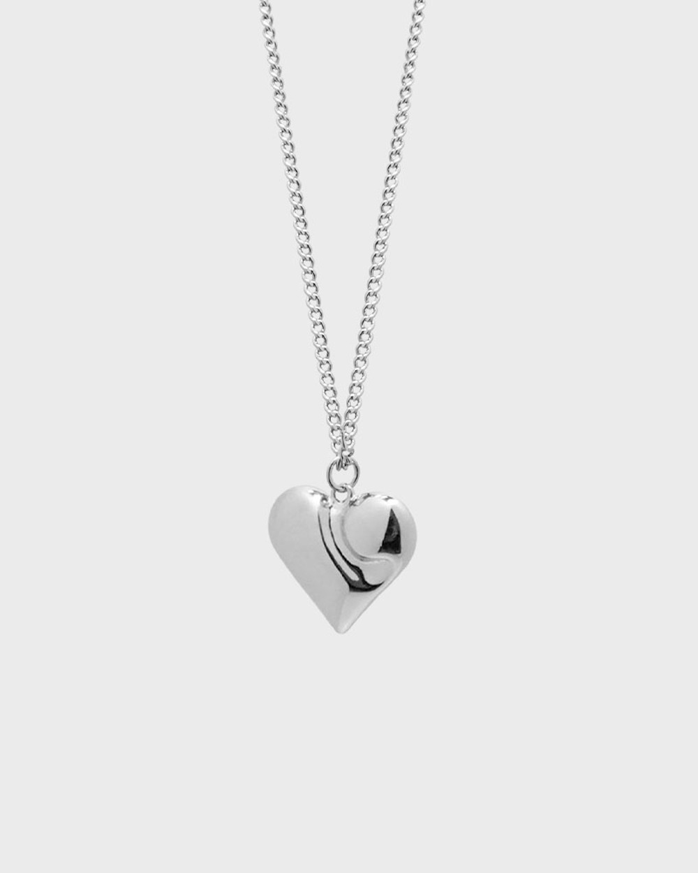 Product name volume heart symbol necklace