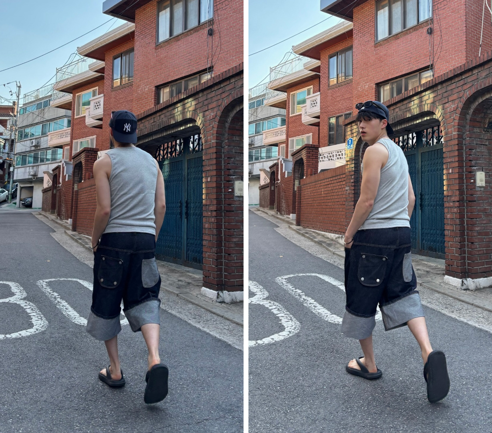 민소매 모델 착용 이미지-S1L82