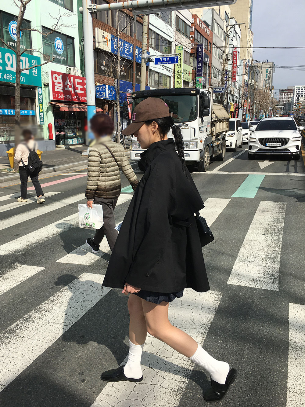 도크 하이넥 숏 트렌치 코트 (3color) 상세 이미지 1