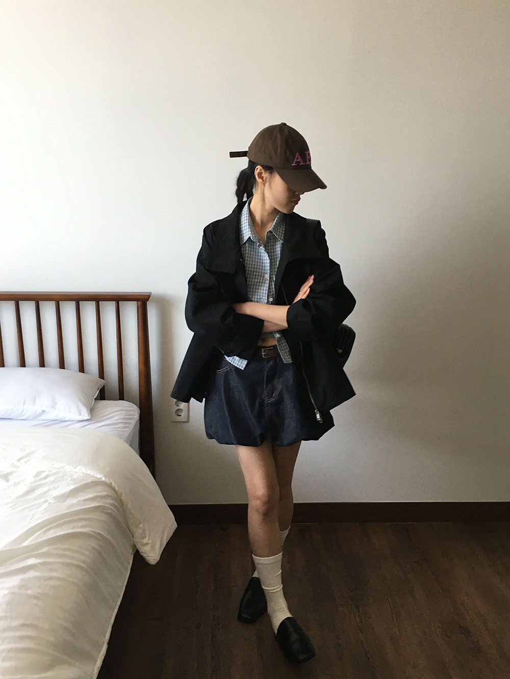 도크 하이넥 숏 트렌치 코트 (3color) 상세 이미지 25