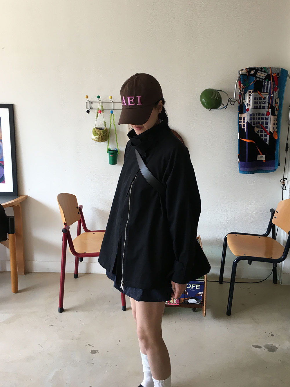 도크 하이넥 숏 트렌치 코트 (3color) 상세 이미지 8