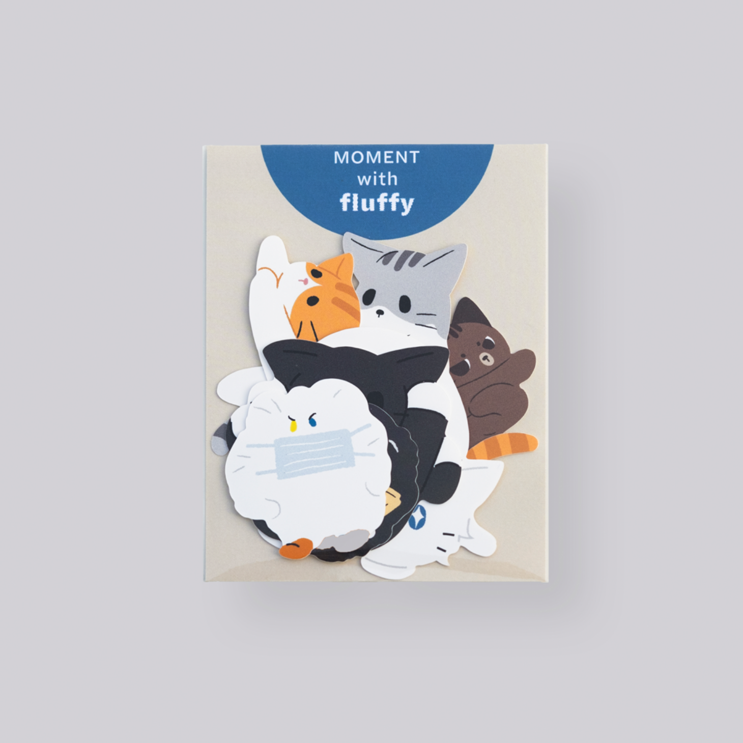 [파운드캣]Moment with fluffy Sticker Pack