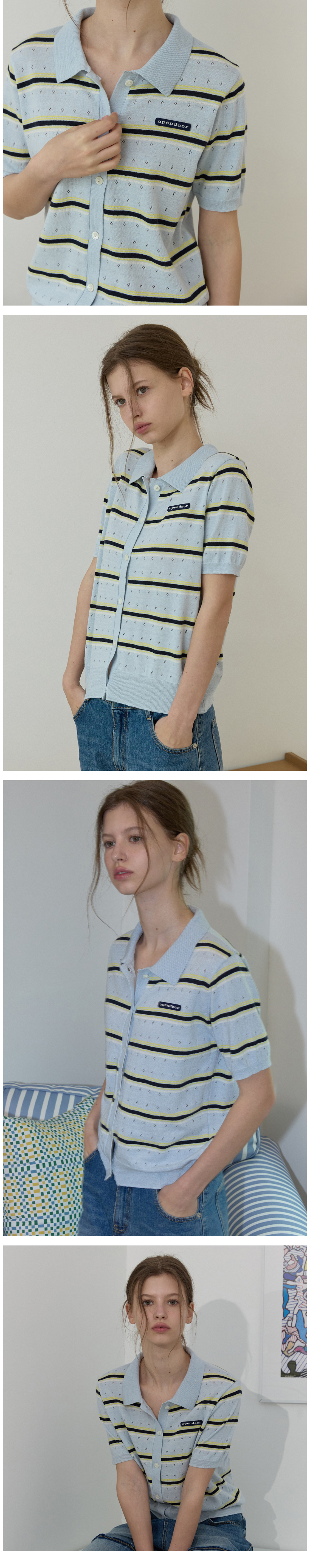 긴 드레스 딥블루 색상 이미지-S2L2