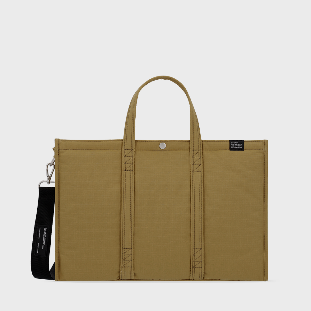 TOTE BRIEF 001 WIDE M Ochre Mustard - sweetch