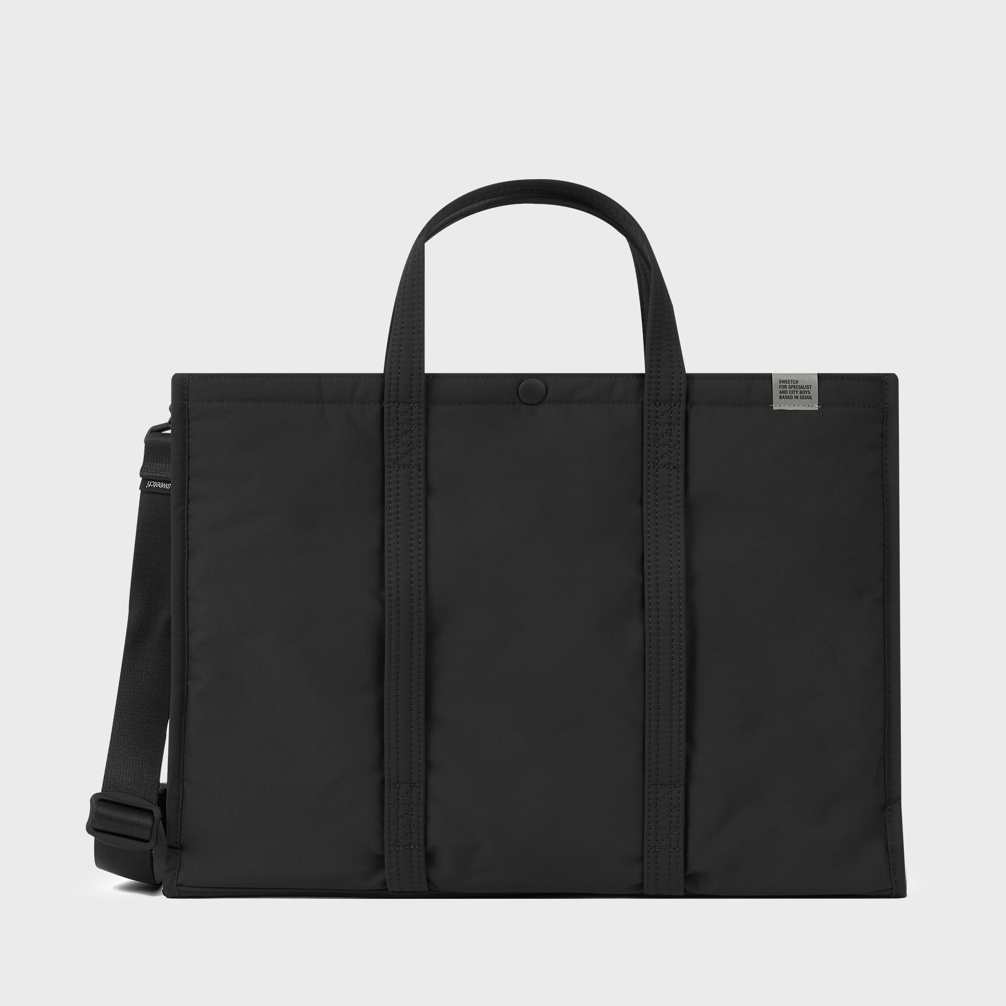 CITY BOYS TOTE BRIEF 001 WIDE L Graphite - sweetch