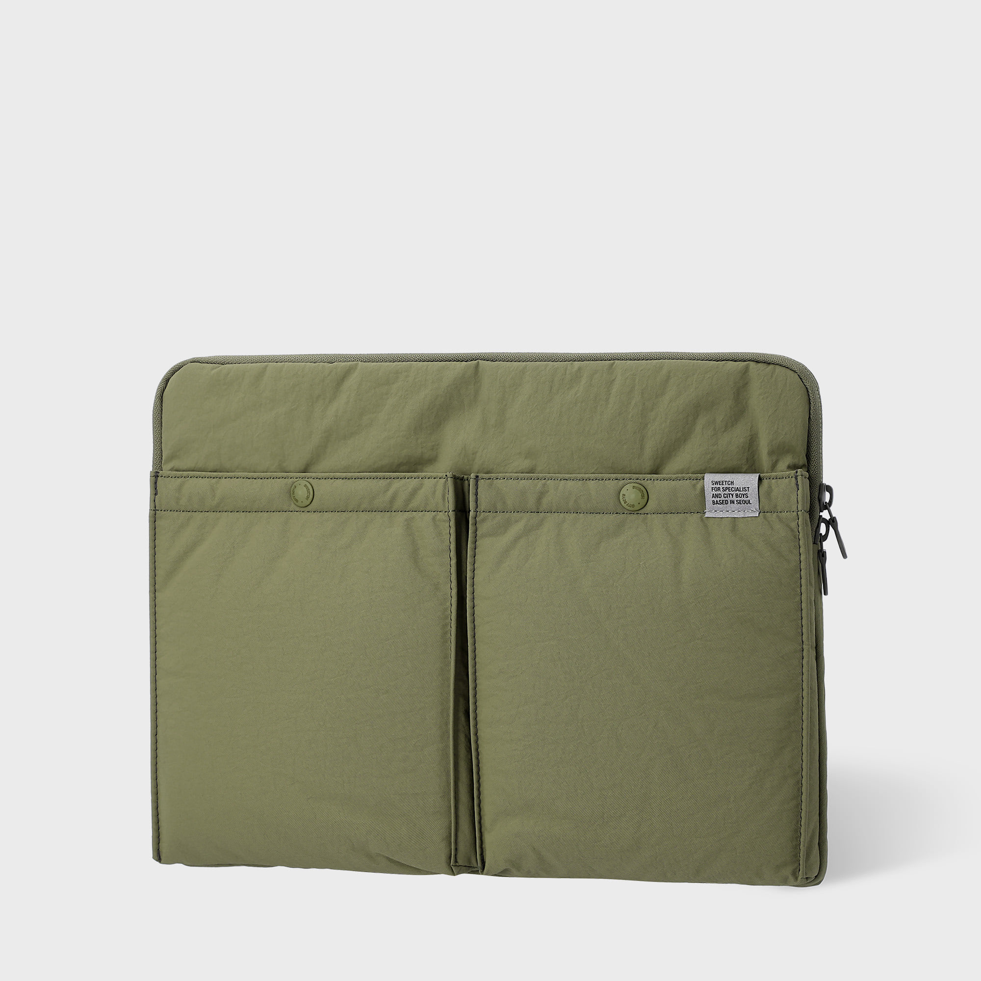 CITY BOYS LAPTOP CASE Olive Green - sweetch