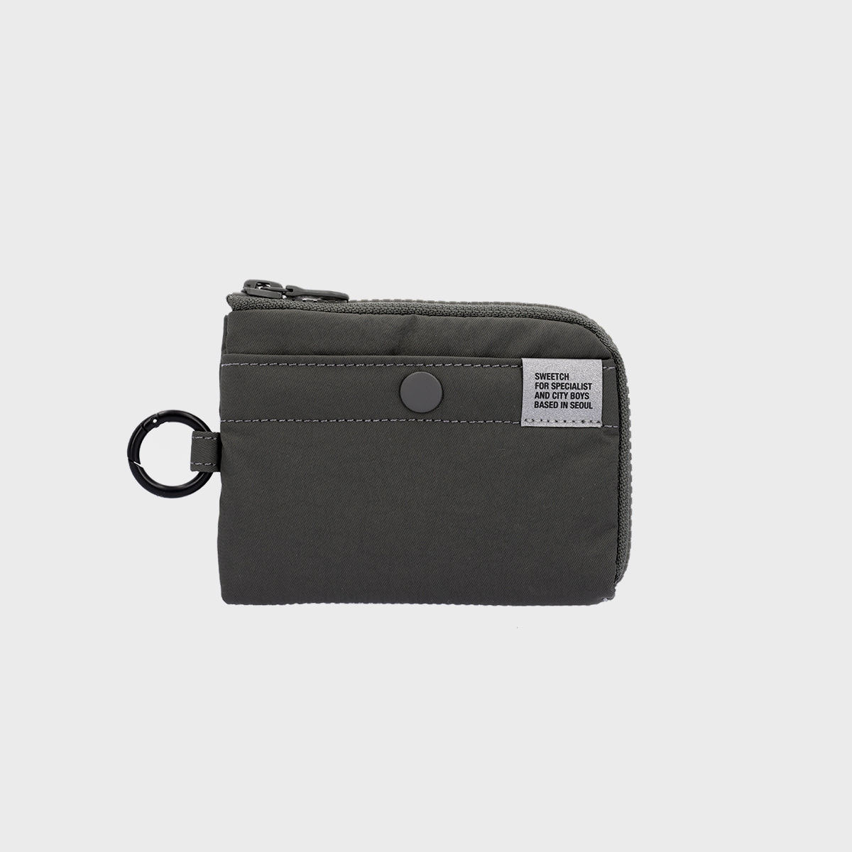 ★sweetch★ HALF ZIP WALLET 001 M Stone Grey a82670741205eff49956287a3f84e6