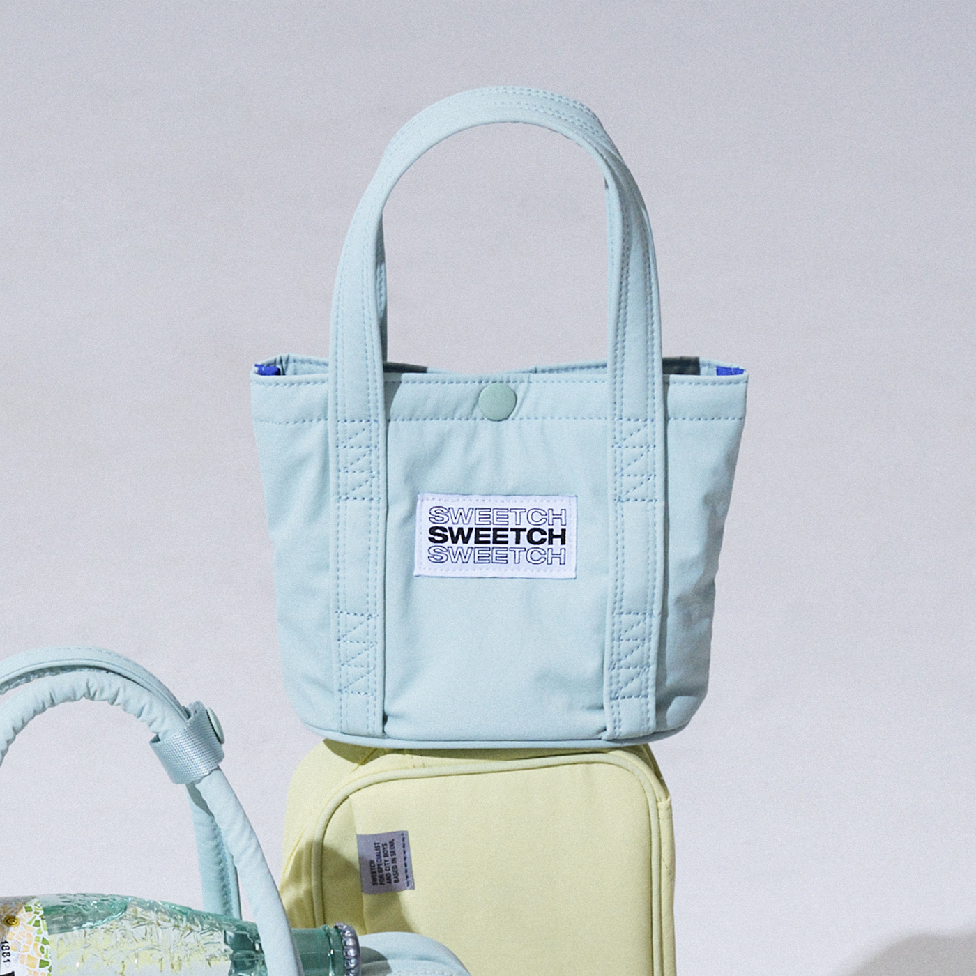 [SWEETCH] 韓国☆TOTE BRIEF 001 XS TOTE BRIEF 001 XS Glossy Black - sweetch