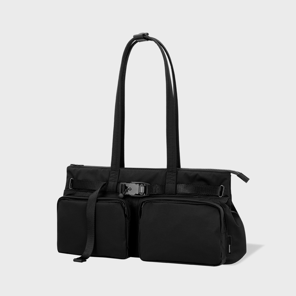 TOTE WIDE 001 L WITH BELT Black - sweetch