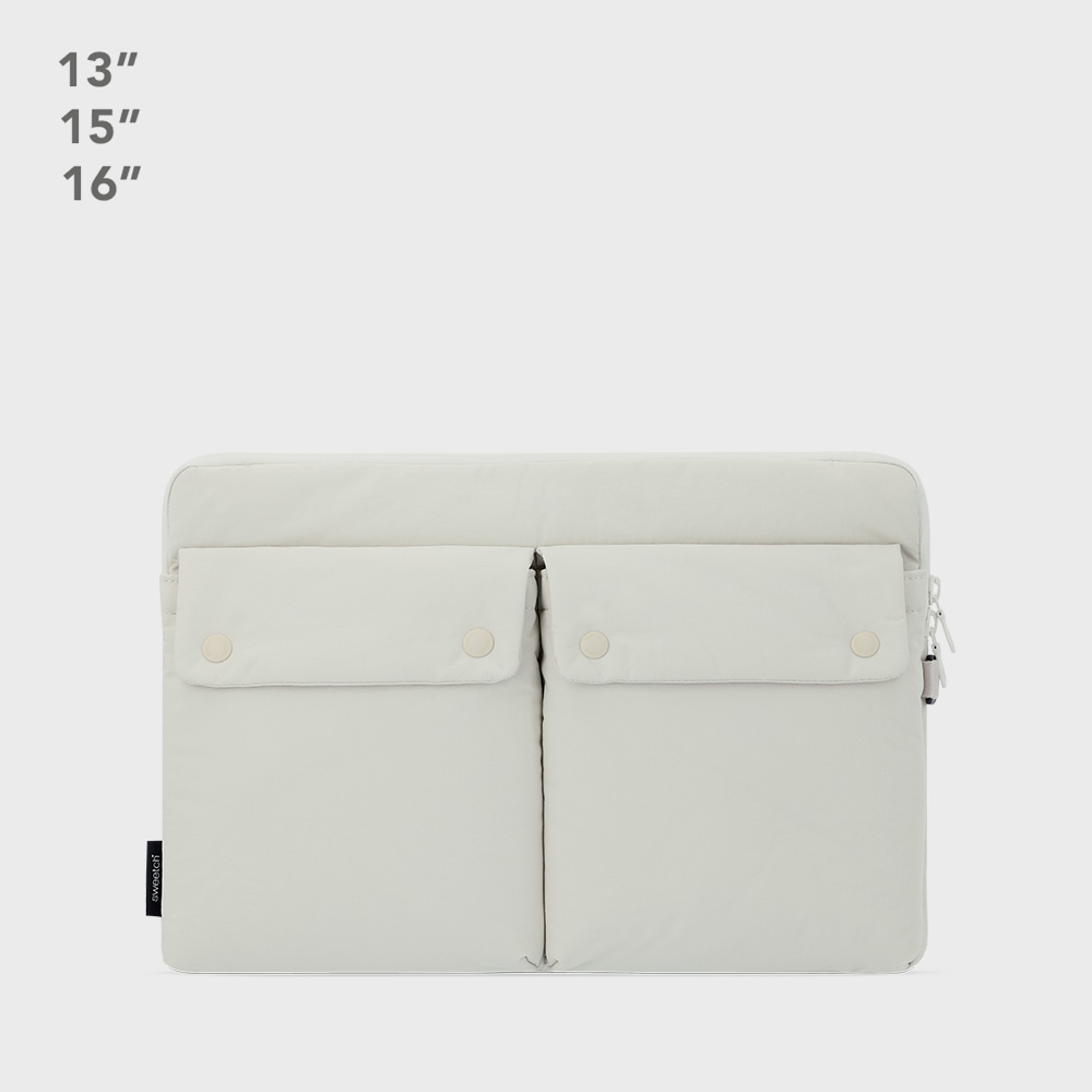 ☆sweetch☆ CITY BOYS LAPTOP CASE 002 Cream CT-025-CR / CT- CITY BOYS LAPTOP CASE 002 Cream - sweetch