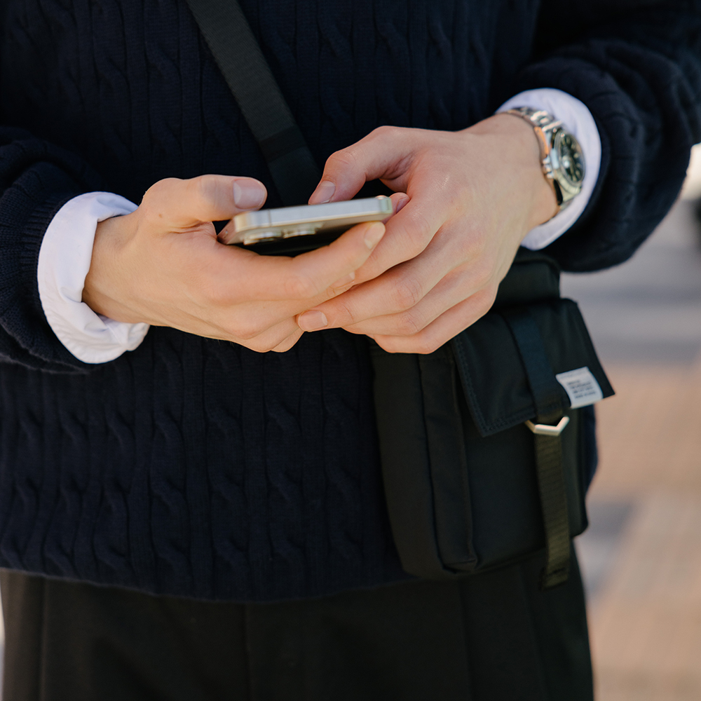 PASSPORT BAG 003 Black - sweetch