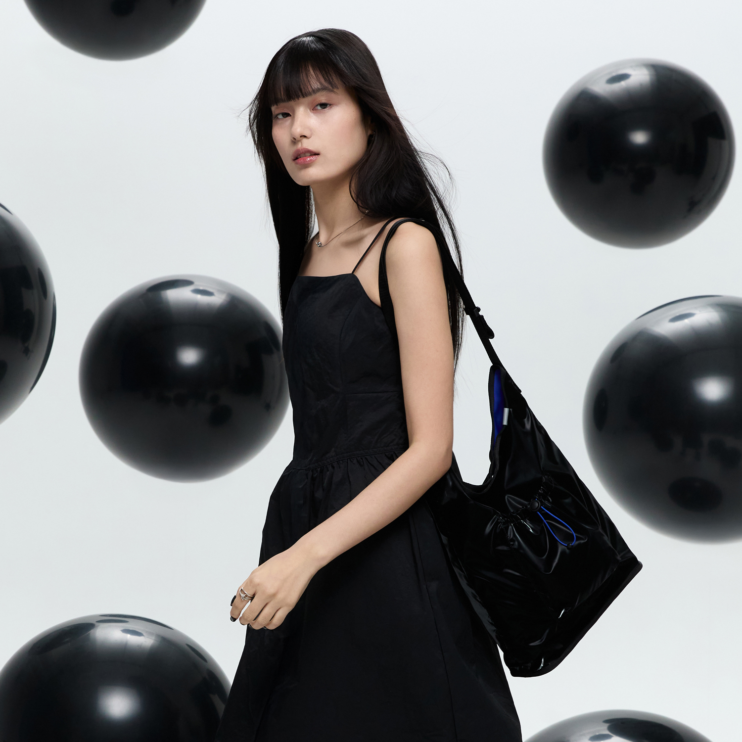 【SWEETCH】★韓国人気★MARKET BAG 002 Glossy Black★送料込 CITY BOYS MARKET BAG 002 Glossy Black - sweetch