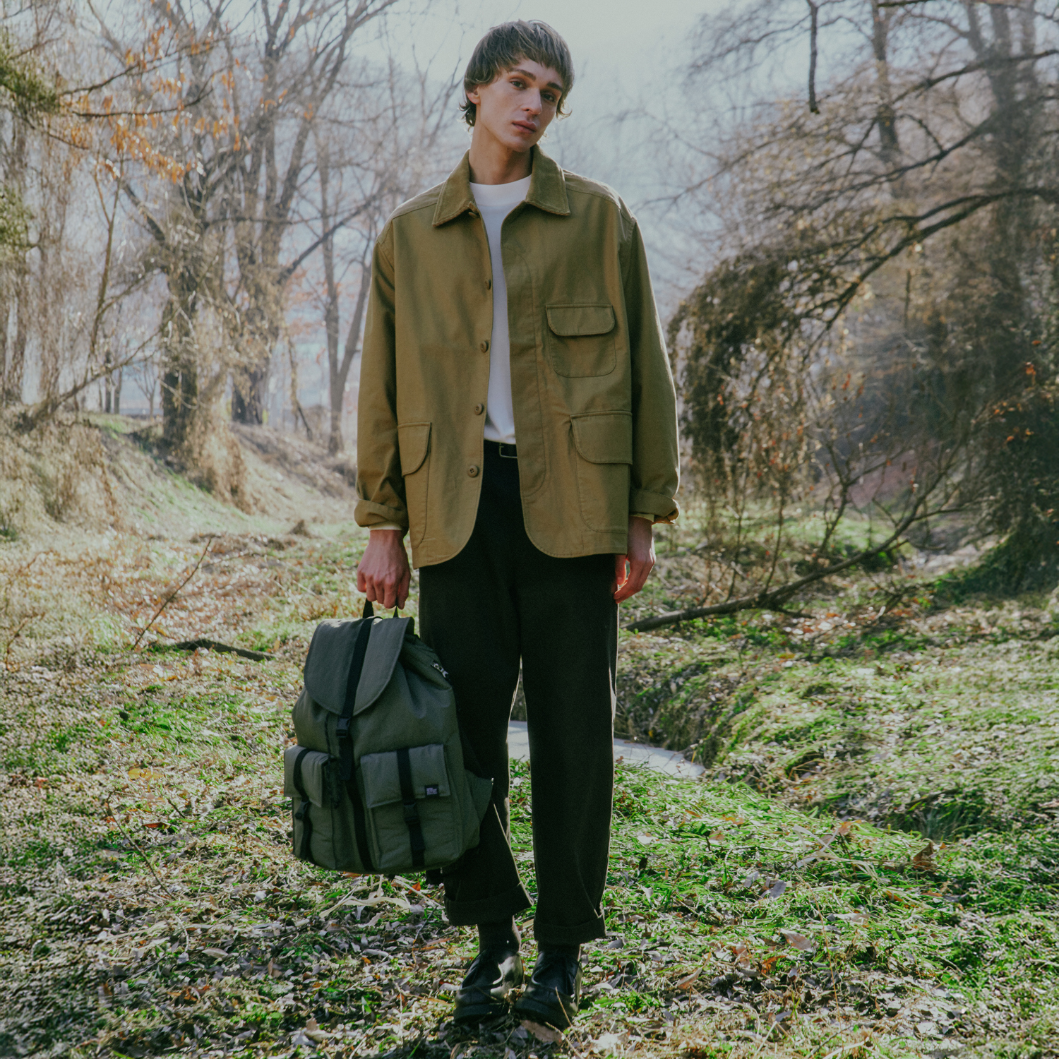 CITY BOYS RUCKSACK 001 M Ochre Mustard - sweetch