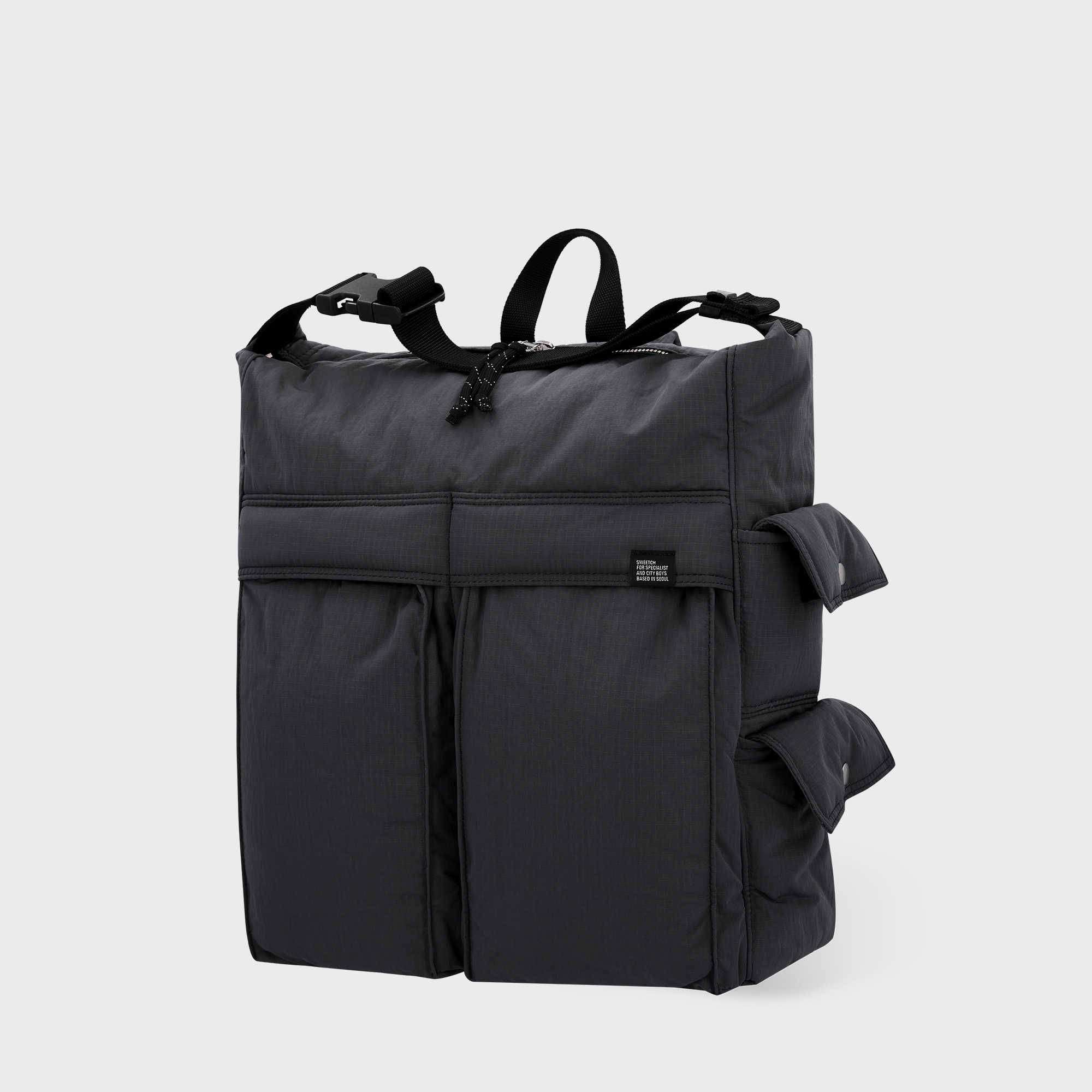 バックパック・リュック sweetch CITY BOYS RUCKSACK 001 M Black MUSINSA公式 | SWEETCH CITY BOYS RUCKSACK 001 S Black