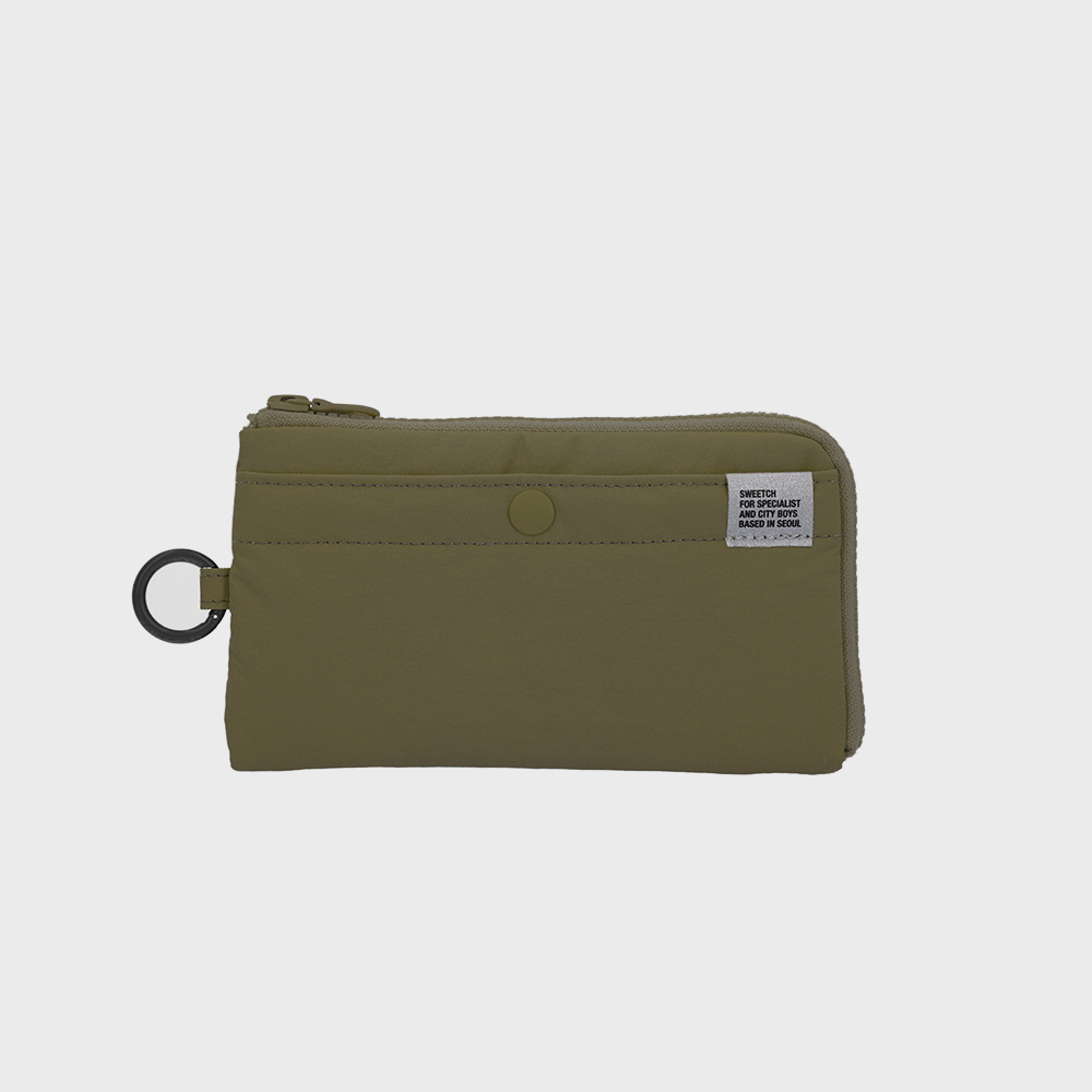 HALF ZIP WALLET 001 L Black - sweetch