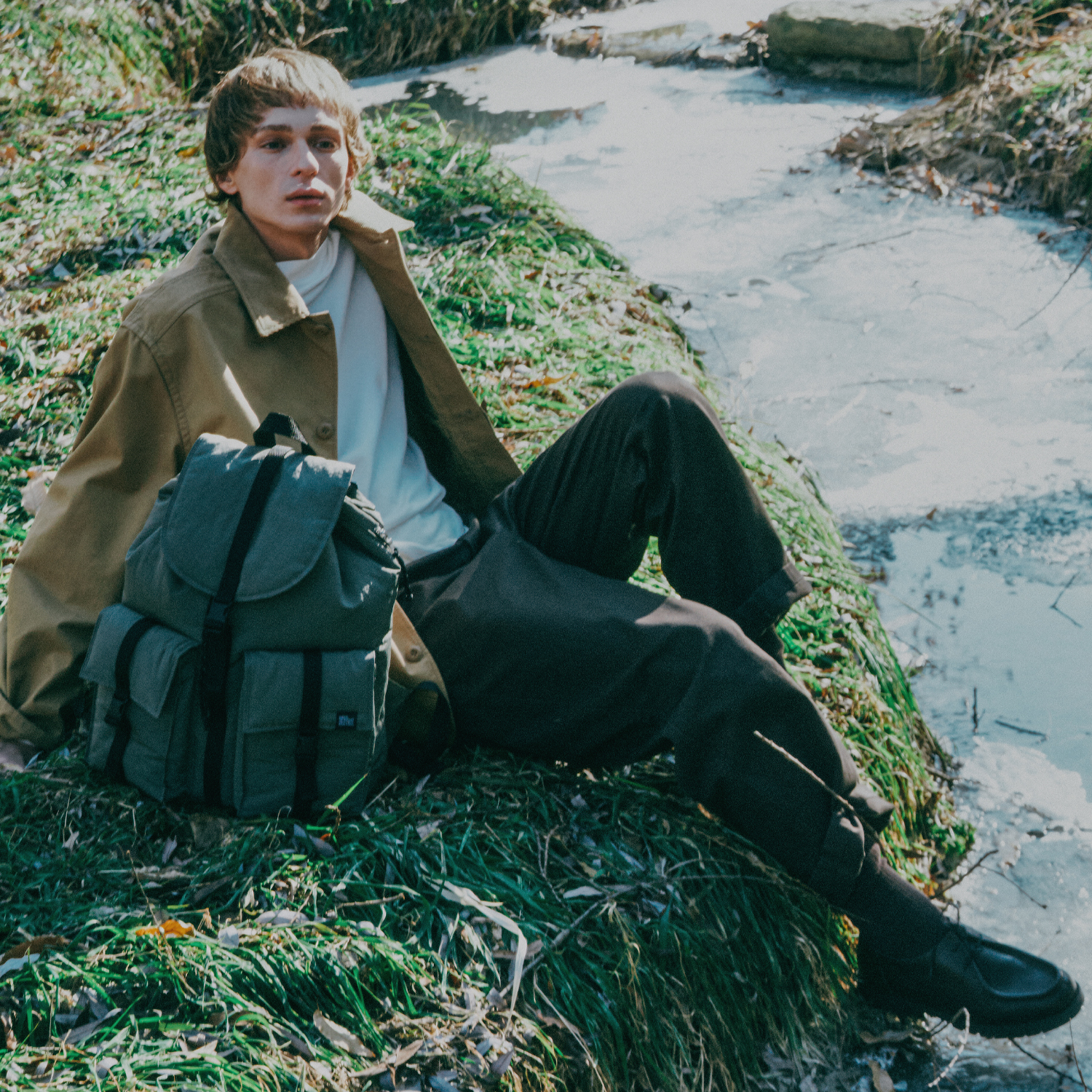 CITY BOYS RUCKSACK 001 M Ochre Mustard - sweetch