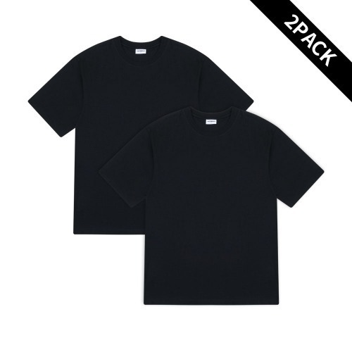 Plain Short Sleeve T-shirt 2PACK