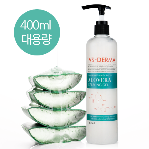 VS Derma Aloe Vera Caming Gel 400 mL (For sensitive skin, aloe soothing gel for home care)