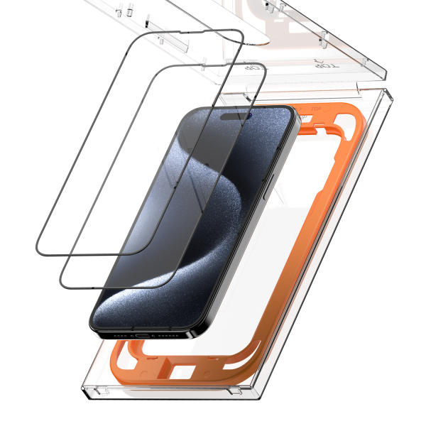 아이폰15 시리즈 퍼펙트 가이드 풀커버 강화유리 액정 보호필름