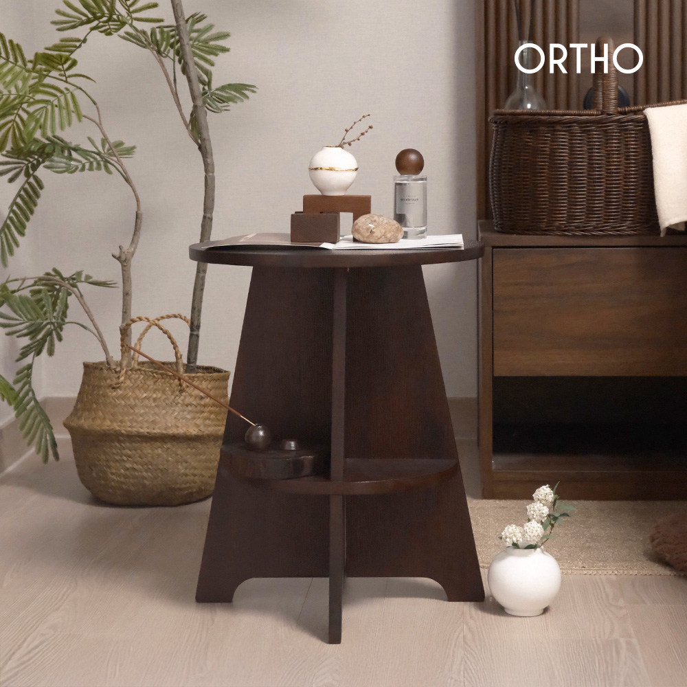 올쏘 우디 원목 협탁 스툴 거실 소파 사이드 테이블