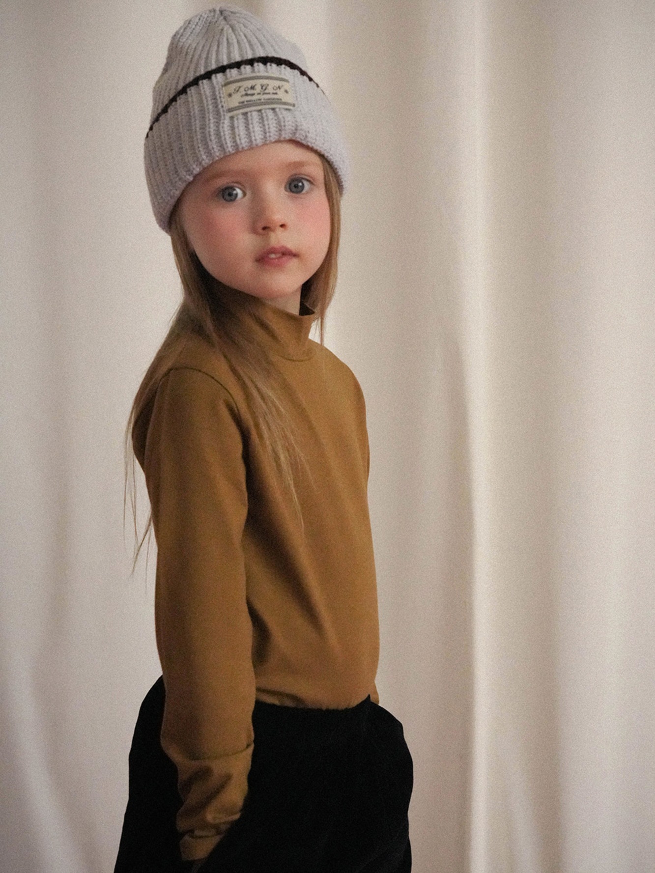 KIDS COZI TURTLENECK (BLUE, OLIVE, WINE / 90-120SIZE) | My Little