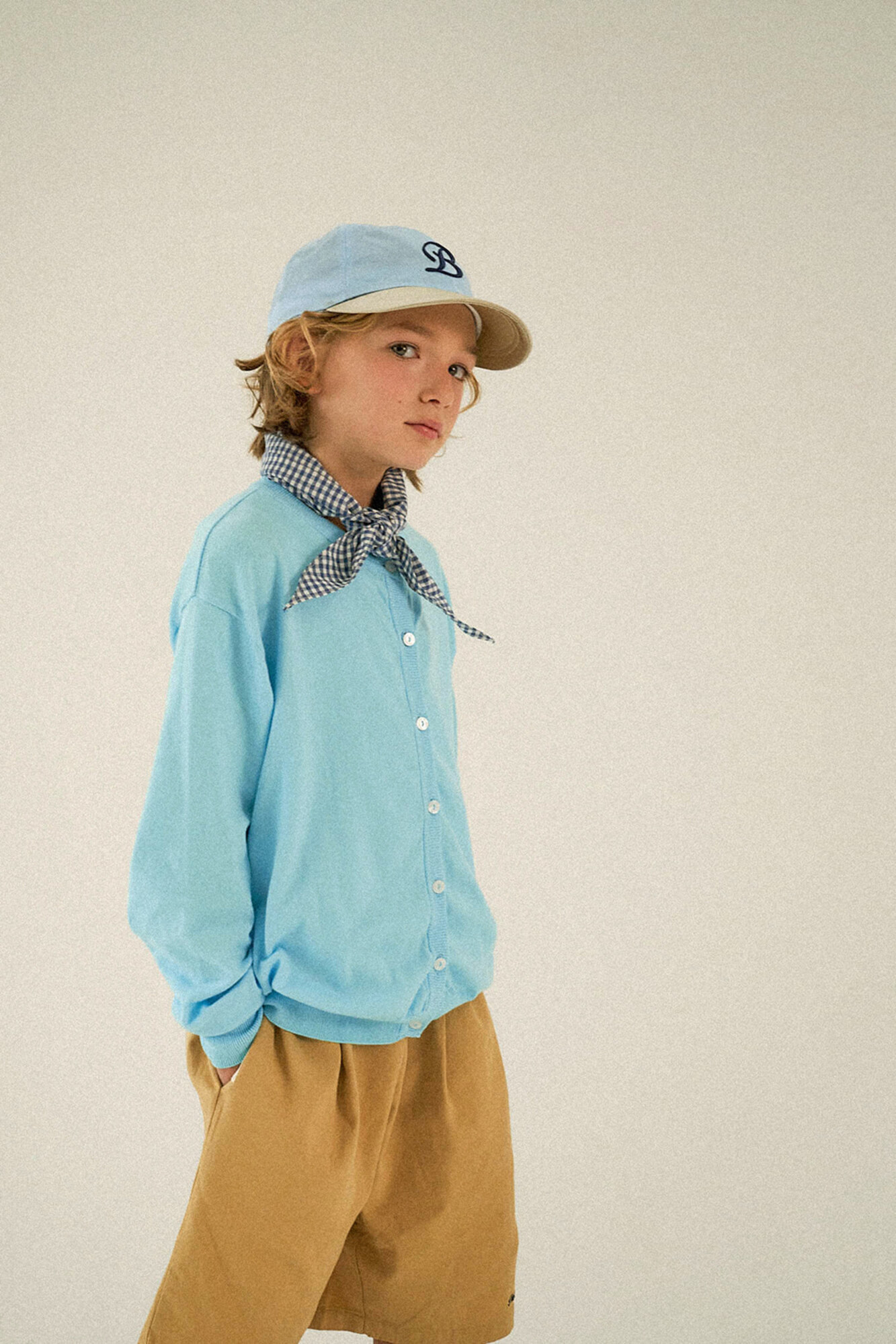 MILAN CARDIGAN (BLUE /130-160SIZE) - My Little Closet global