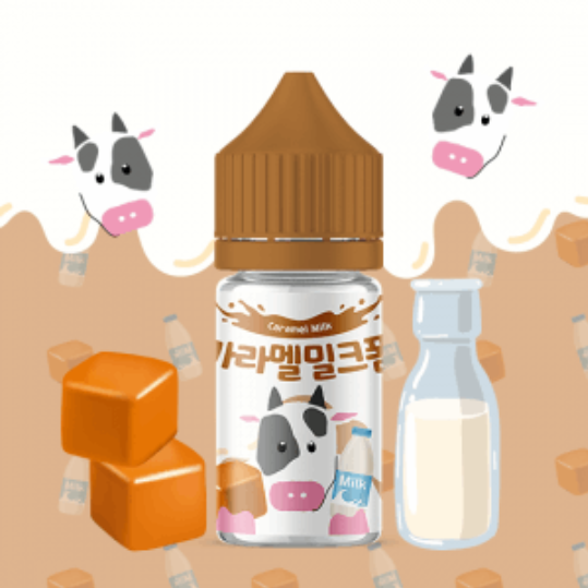 월드베이프 무니코틴 밀크폼 카라멜